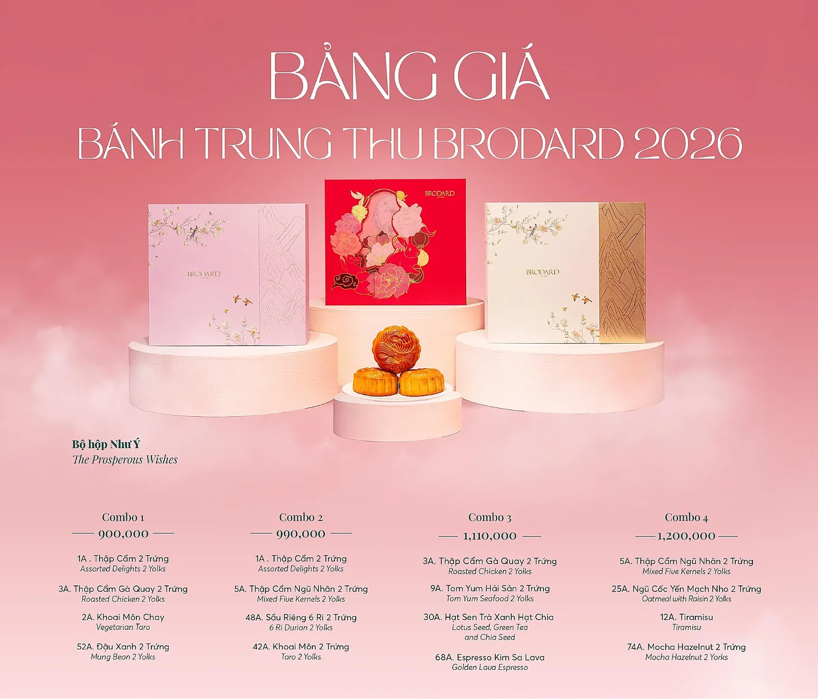 Bảng giá bánh trung thu Brodard 2026 – trang 1/2