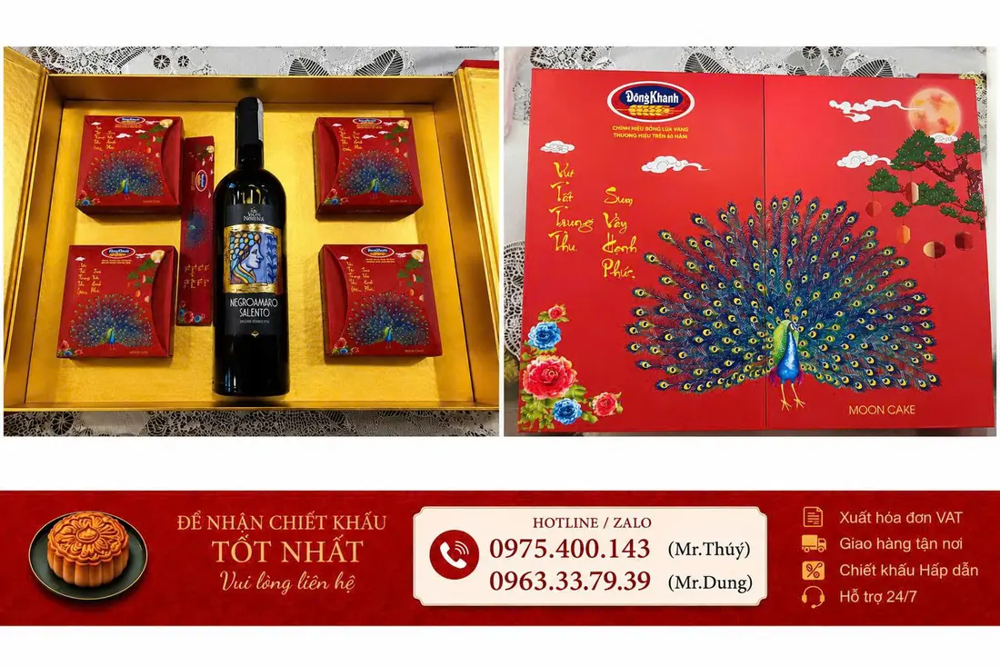 Hộp bánh trung thu Đồng Khánh 2026 dùng cho đơn quà tặng số lượng lớn
